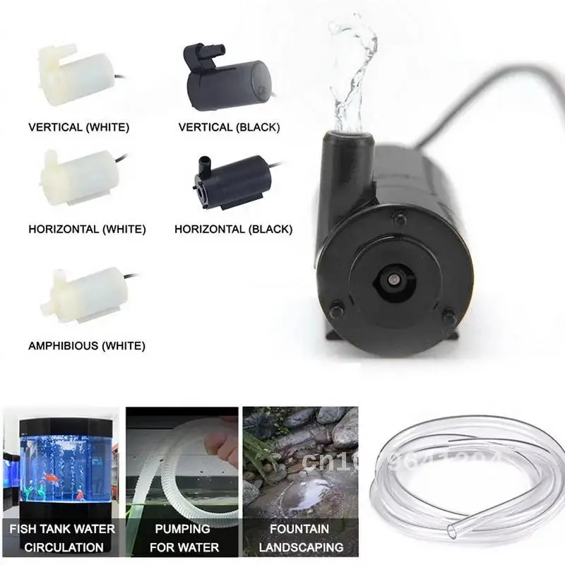 

New DIY Kit: Mini Micro Submersible Water Pump, Low Noise Brushless Motor, 120L/H, DC 5V USB