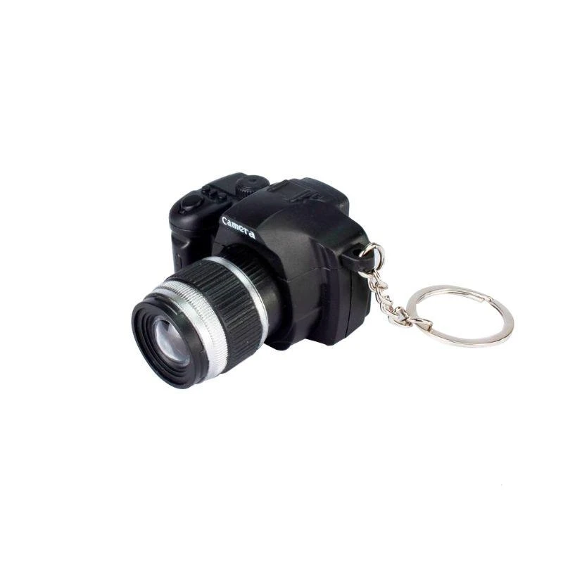 

E7CE Light Up Toy Keychain Mini Camera LED Pendant for Children Party Summer Supply