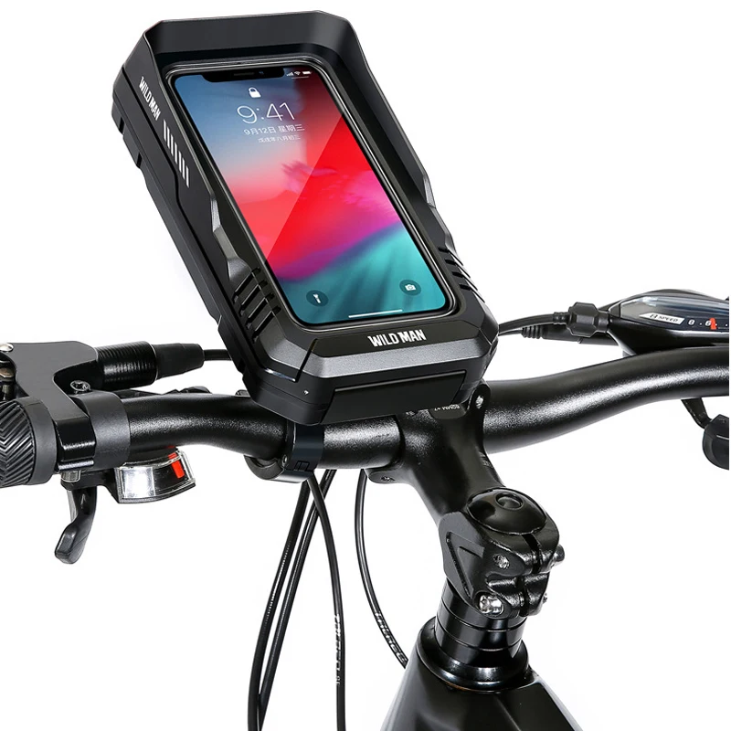 

New Waterproof Motorcycle Bike Mobile Phone Holder Support Universal Bicycle Motorcycle Cellphone Holder for 5.5''-6.7" phones