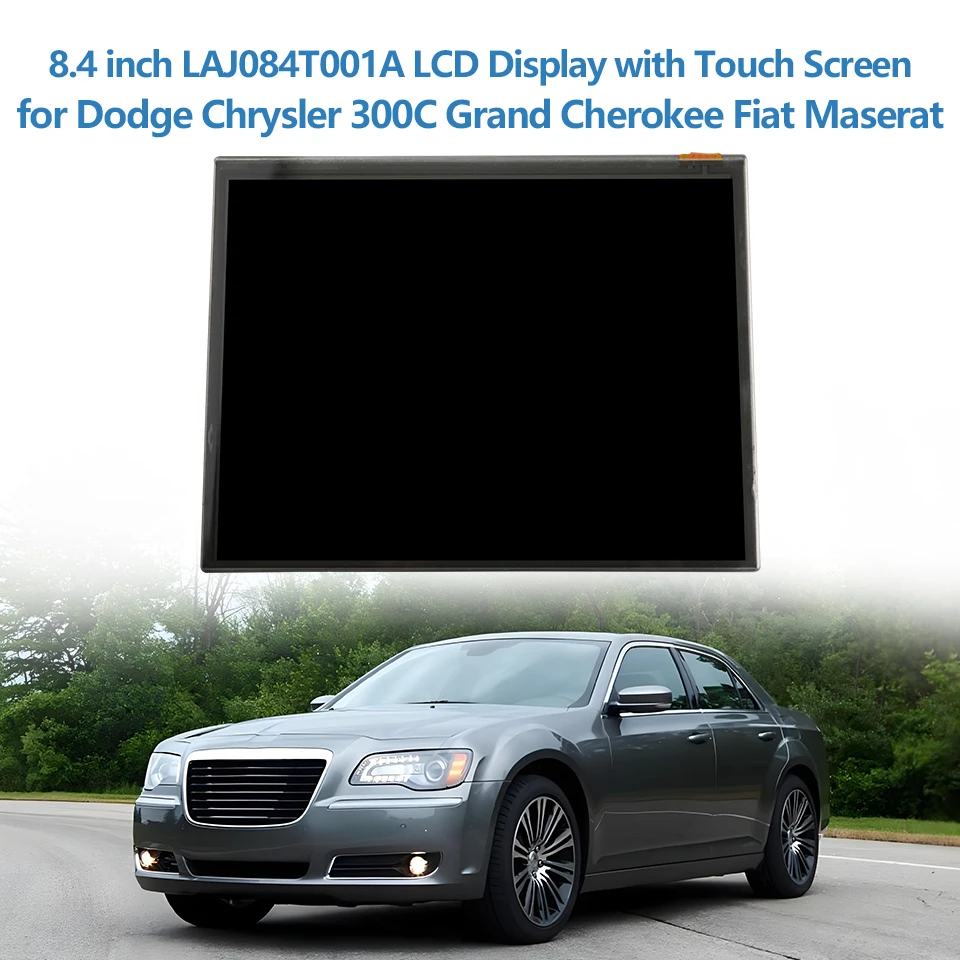 8.4 Inch LAJ084T001A  LCD Touch Screen Display for Dodge Chrysler 300C Grand Cherokee Fiat Maserati Car Navigationp Parts