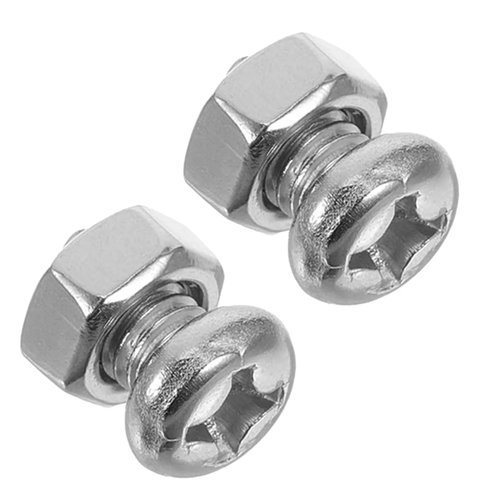 2Sets Cookware Handle Screws Pm5x8mm Stainless Steel Fixing Bolts M5 Nuts for Pot Handle Repair Wok Frying Pan Soup Pot