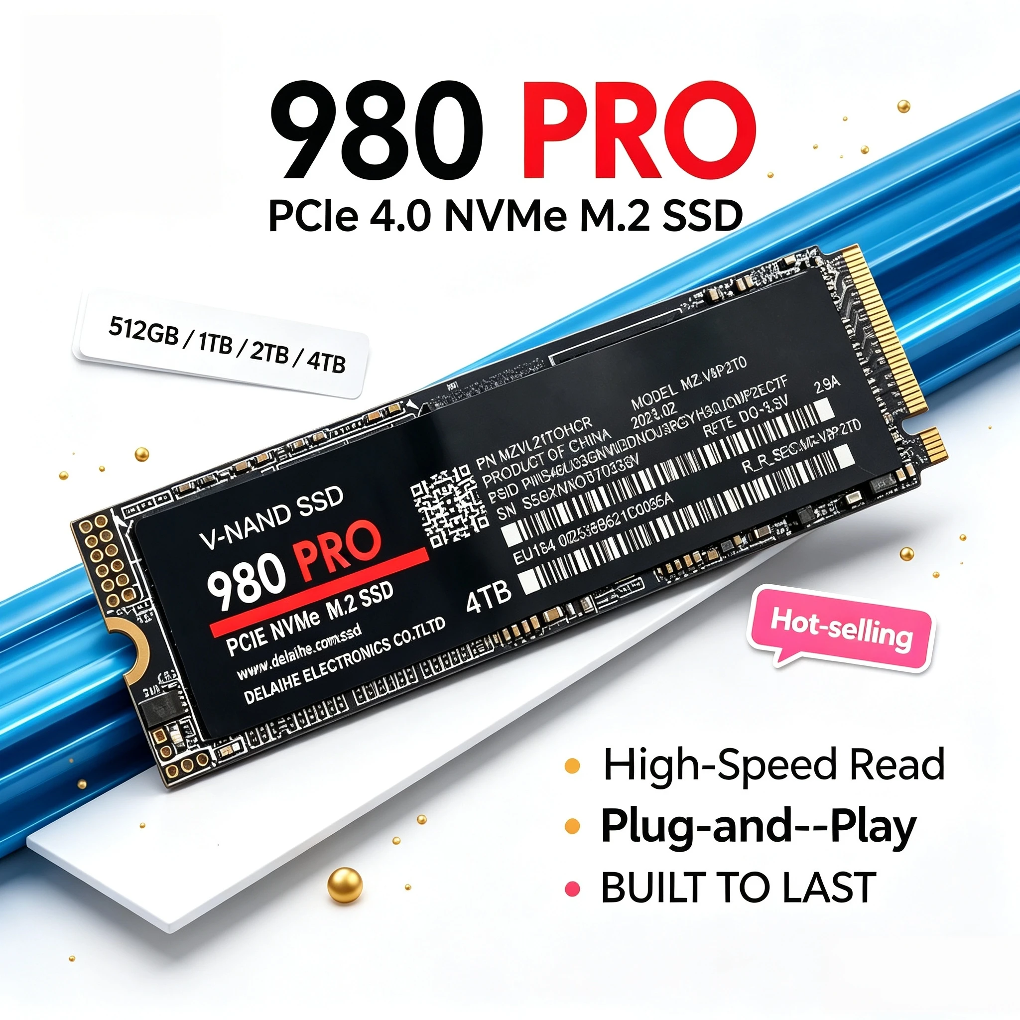 M.2 NVME NGFF SSD 512GB 1TB 2TB 2026 Hot Sale Internal Solid State Hard Drive Fast Data Storage For Desktop Laptop Gaming