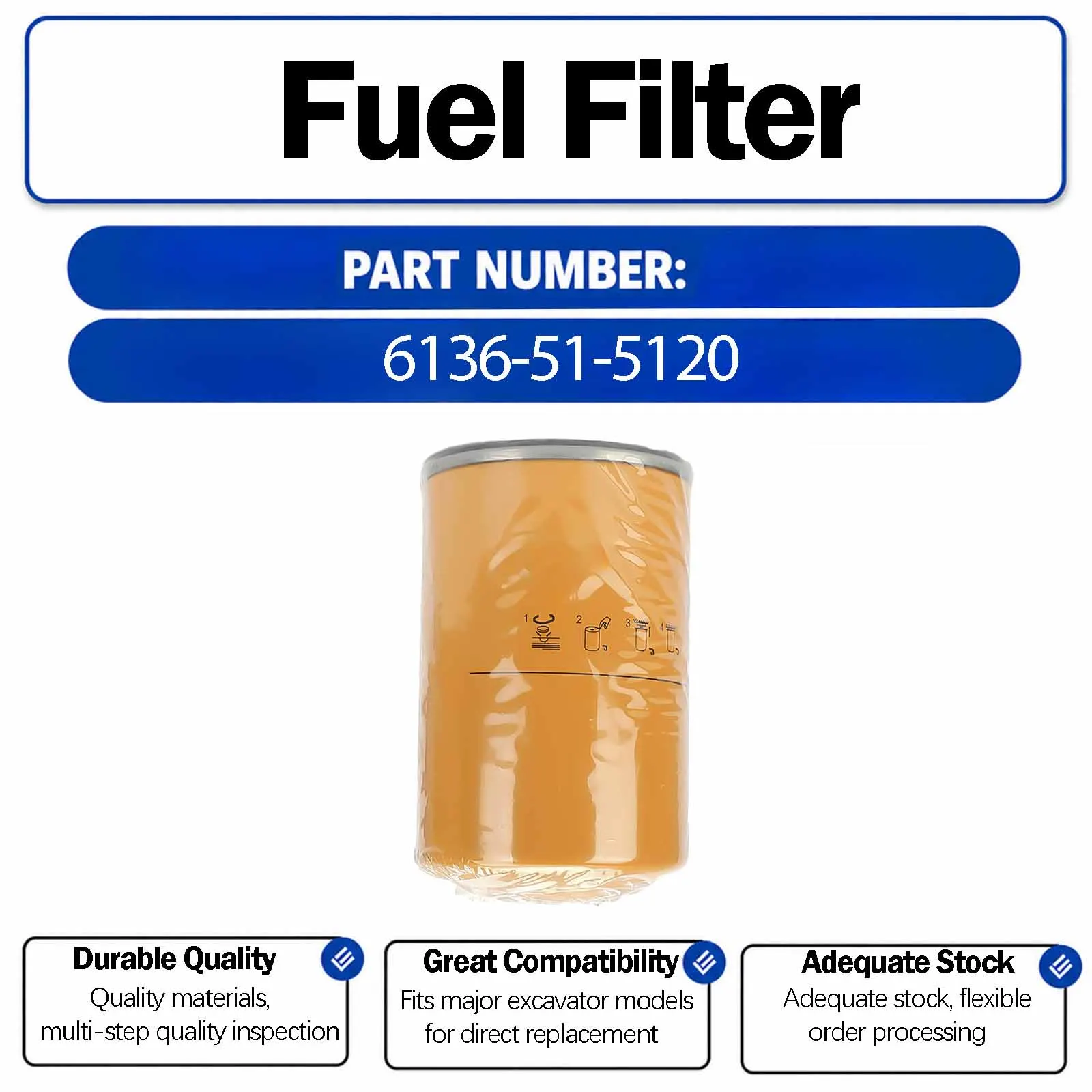 Ölfilter P550086 für Caterpillar CAT E200B