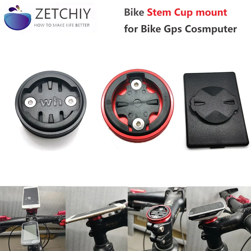 Bike computer holder mount stem cap cover for Phone Wahoo Garmin Bryton Cateye IGPSPORT Bike GPS Computer bracket sticker