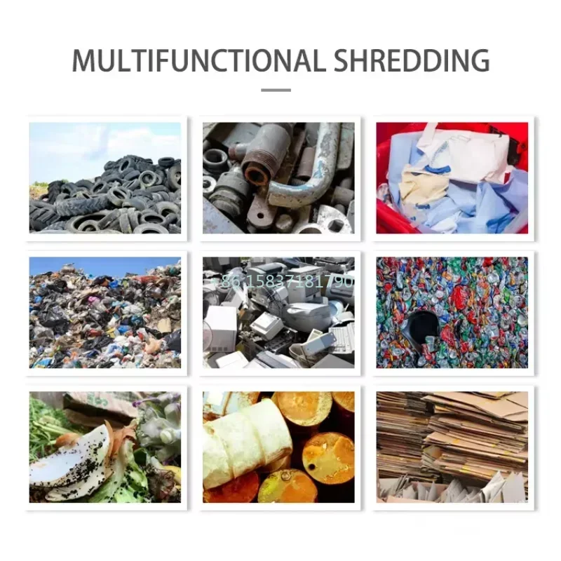 Plastic Tire Shredder Industrial Widely Application Tyre Recycling Waste Tyre Rubber Shredder Recycled Production Line Price