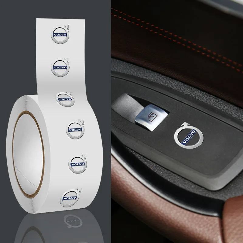 

1/2/5/10 шт. наклейка на руль автомобиля, интерьерная наклейка для Volvo R-Design Polestar AWD V50 S60 XC60 S40 XC40 XC90 V60 S80 S90
