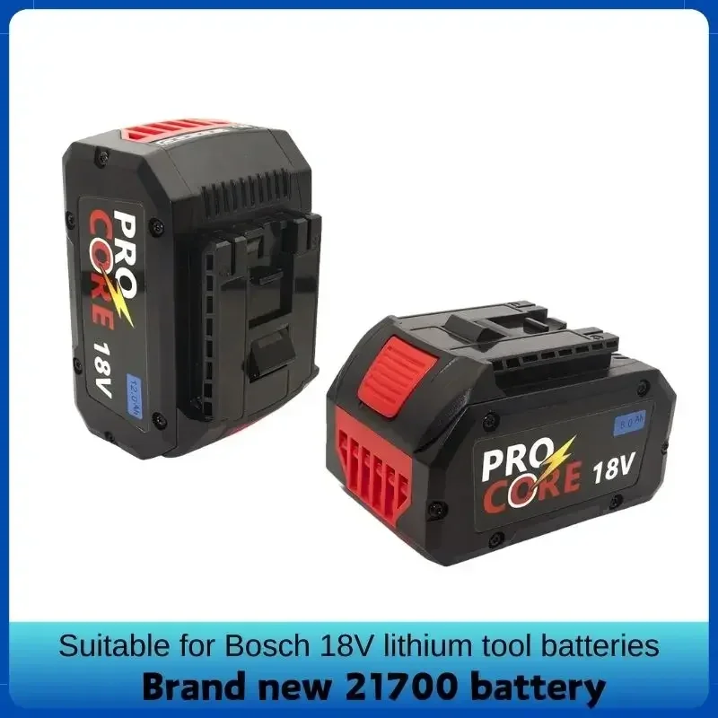 For BOSCH Professional 18V 21700 Battery 12.0AH ProCORE 18V Li-ion Replacement for BAT609 BAT618 with bms