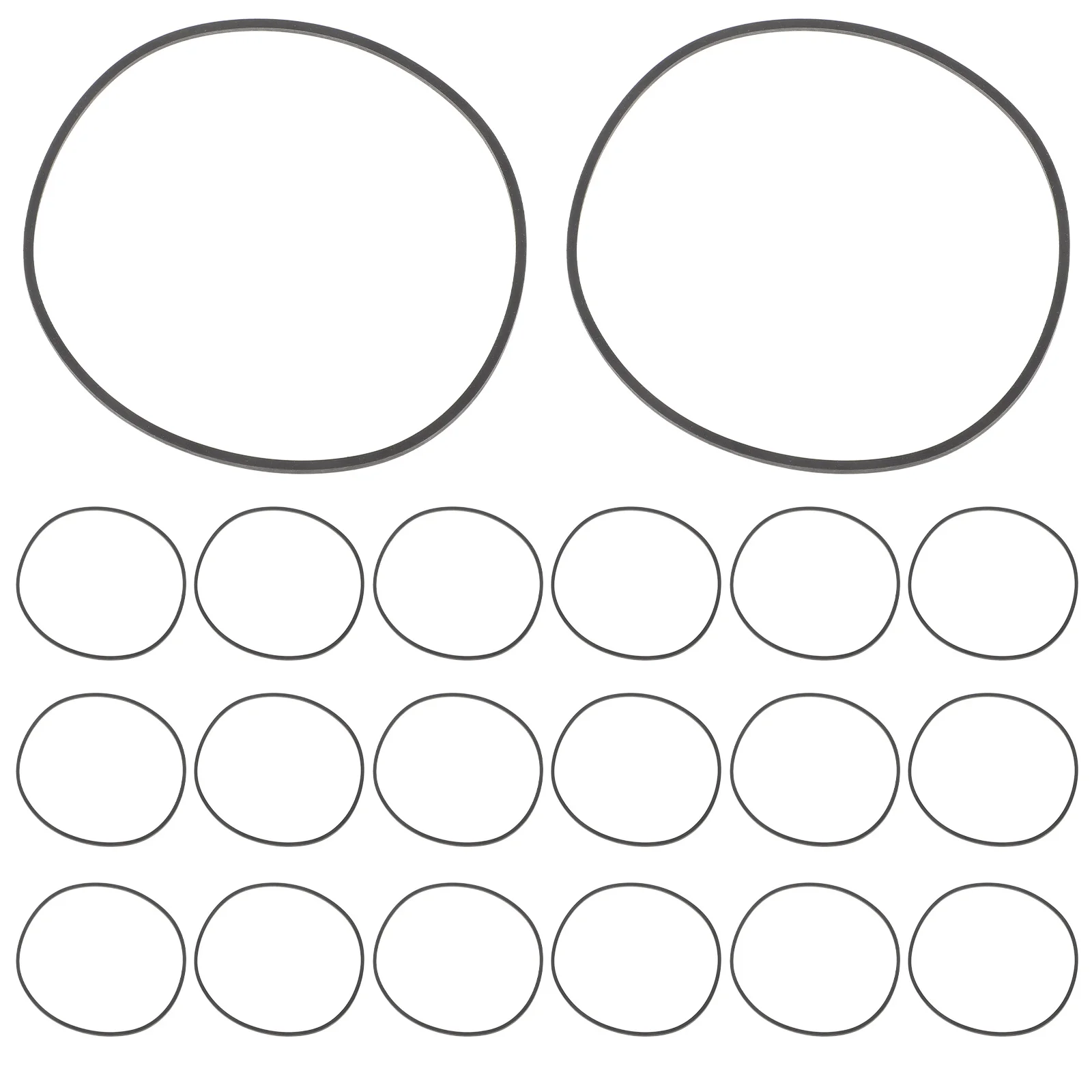 

20Pcs Recorder Rubber Belts Replacement Cassette Player Drive Belt Tape Recorder Repair Accessories Cassette Belts