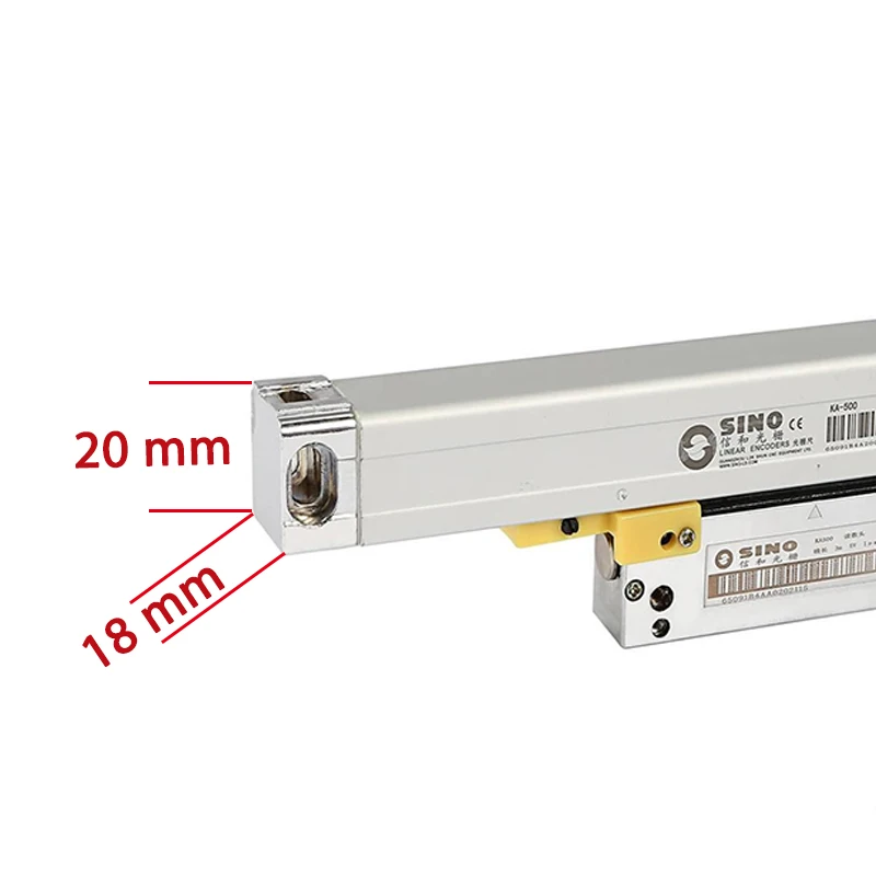 Sino 0.005mm KA-500 120mm 170mm 220 270 320 370 420mm 470mm 520mm Slim Linear Scale KA500 Thin Small Linear Encoder For DRO 5UM