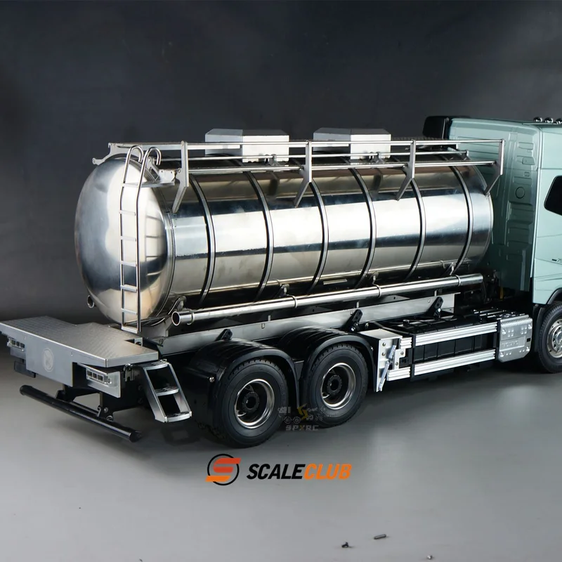 Scaleclub 1/14 Metal Tanker Set Truck Model For Tamiya Rc Trailer Tipper Volvo Fh750 Lesu