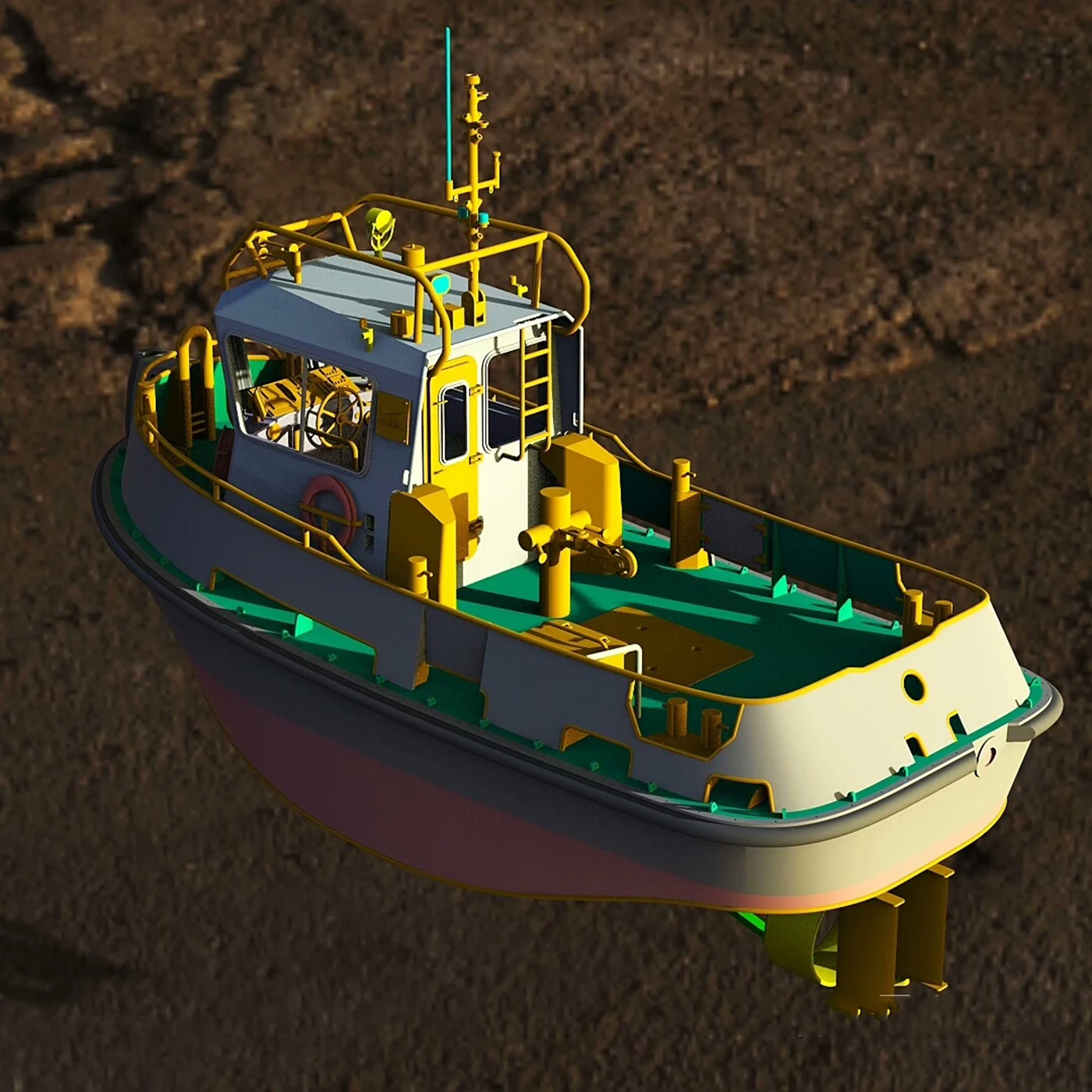 

1/18 RC Лодка 60 см Бесщеточный двигатель Damen 10004 Лодка с дистанционным управлением Бесщеточный ESC с водяным охлаждением RC Модель лодки Комплект игрушек для взрослых в подарок