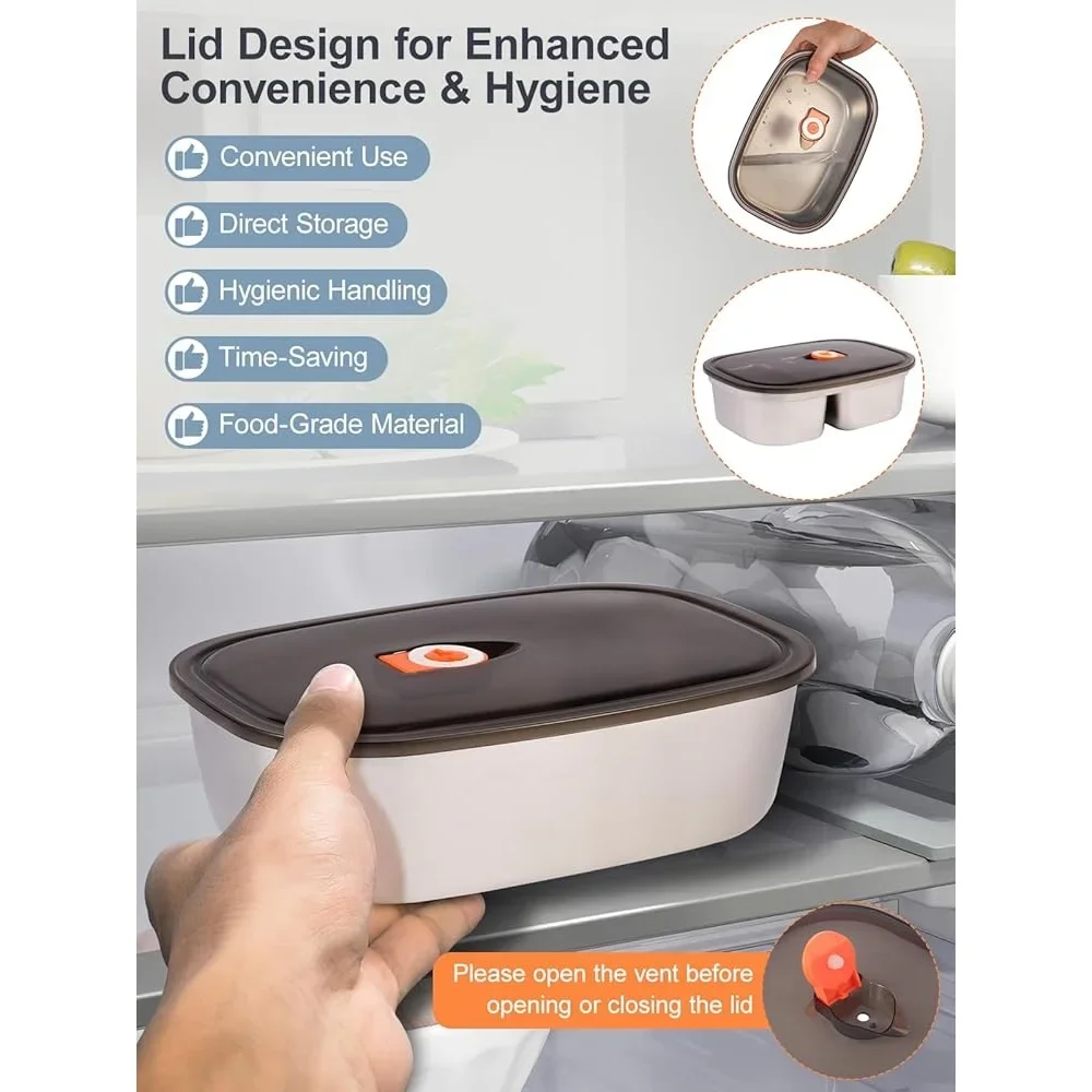 80 واط صندوق غداء ساخن مع مؤقت اثنين 1.5L حاويات من الفولاذ المقاوم للصدأ مانعة للتسرب وجبة كهربائية سخان المنزل مكتب سيارة