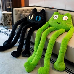 Long Legs Octopus Green Frog Black Evil Cat Plush Toy Pink Rabbit Monsters Throw Pillow Girl Sleep Cushion Large Doll Birthday