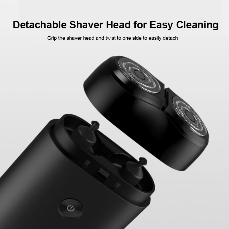 XIAOMI Mijia S100 Electric Shaver Portable Mini Waterproof Razor for Men Rechargeable Shaving Machine Two Blade Beard Trimmer