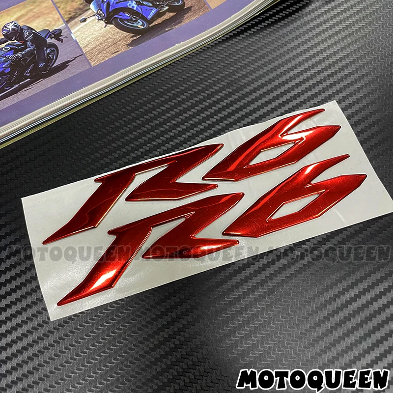 لياماها YZF R6 YZF-R6 YZF600 دراجة نارية الجسم شل هدية ثلاثية الأبعاد التسمية شعار شعار الجانب خزان الوسادة الديكور الشارات ملصقات