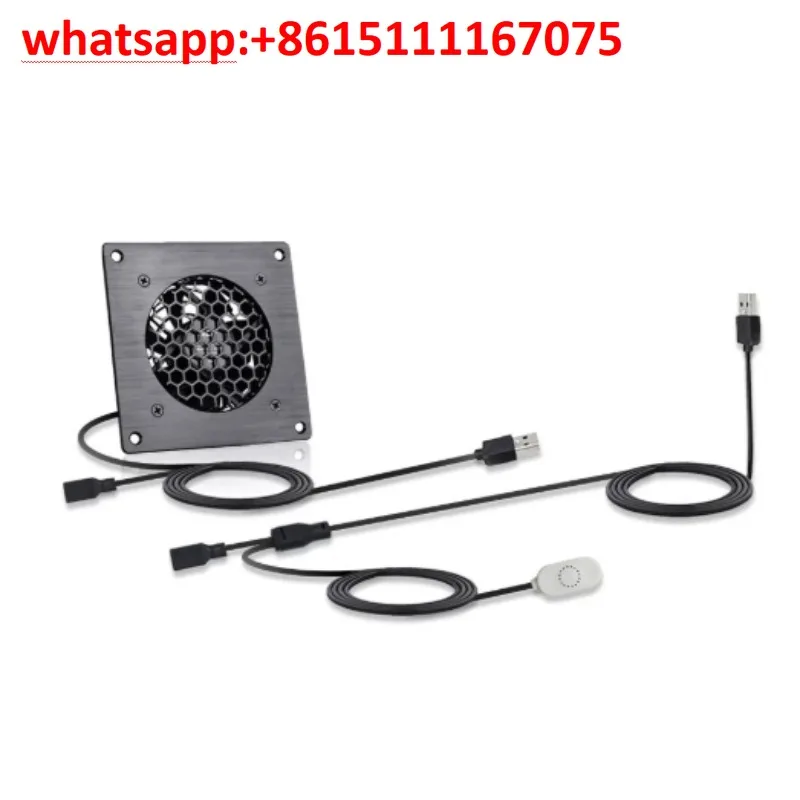 120mm USB 5V DC Axial Flow Fan, Speed Control Cooling Fan for Server Rack Cabinet Entertainment Center Ventilation