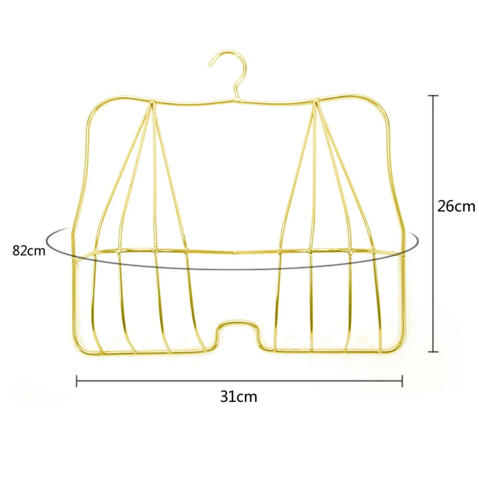Single Bra Hanging Rack Metal Underwear Hanger Anti Wrinkle Holder for Closet Drying Bathing Suits