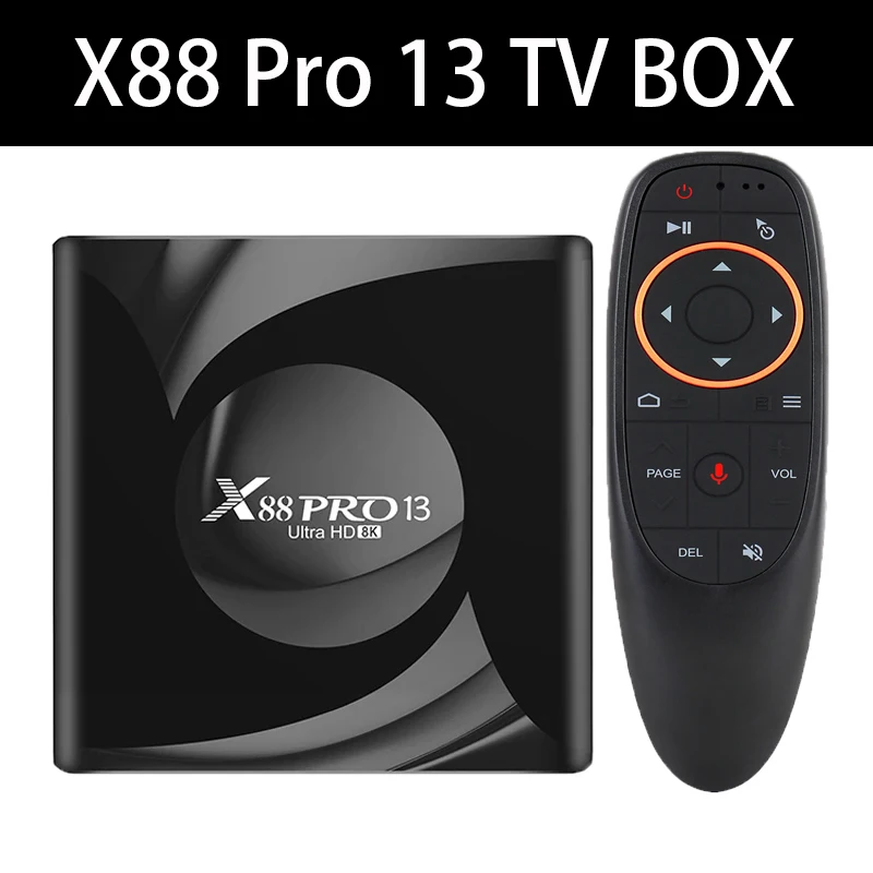 

8k Wifi6 Av1 X88pro Android 13 Tv Box 4gb 64gb Rk3528 Android Tvbox Quad Core 2.5ghz&5.8ghz Bt5.0 Media Player Set Top Box