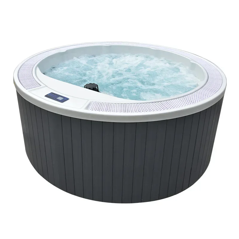 Smart panel operation spa bathtub spa pool adult villa courtyard home deep soak