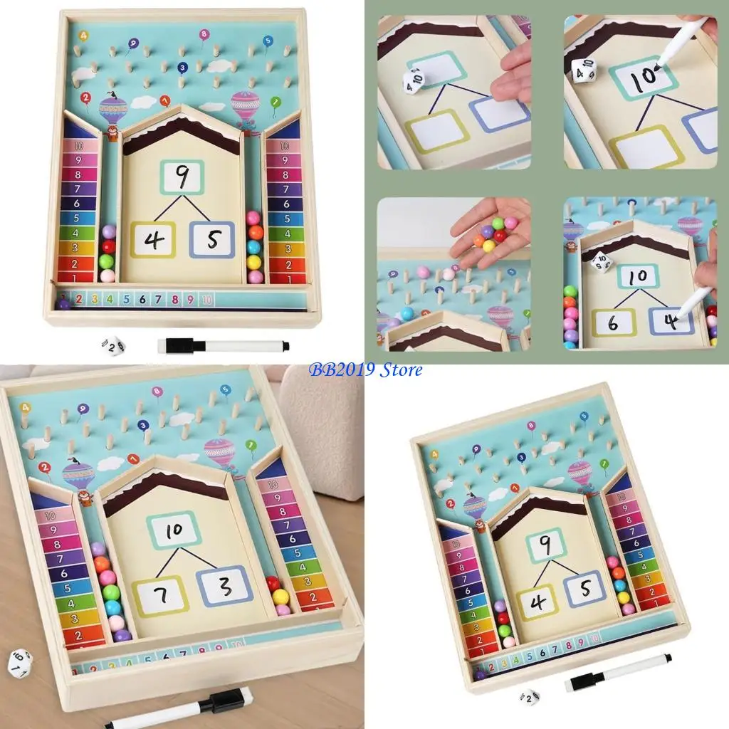 Q0KB Tay về Toán Toán Toy Đồ chơi Đồ chơi Đếm cho trẻ từ 3 đến 6 tuổi