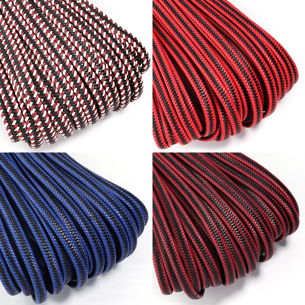 2Yards/lot 11mm Braided Genuine Leather Cords Colorful Flat Leather Rope For DIY Craft Bracelet Jewelry Making Accessories