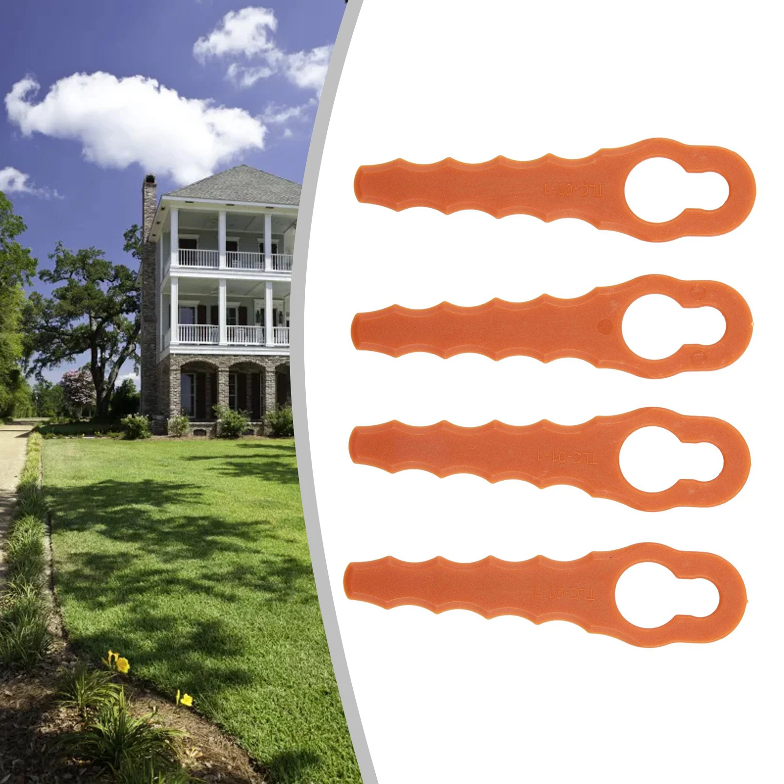 

Blade Trimmer Blades Blade Lawn Mower Orange Color Replacement Parts Garden Hand Tools For Worx WG150/WG151/WG151
