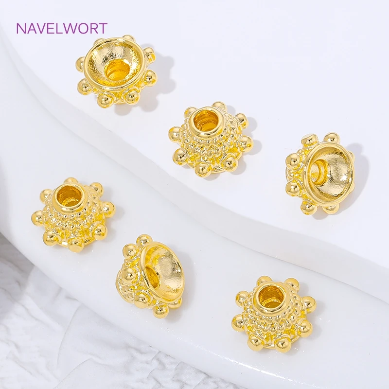 2/4/8 piezas de tapas de cuent - Bead Cap Flower reseña y precio