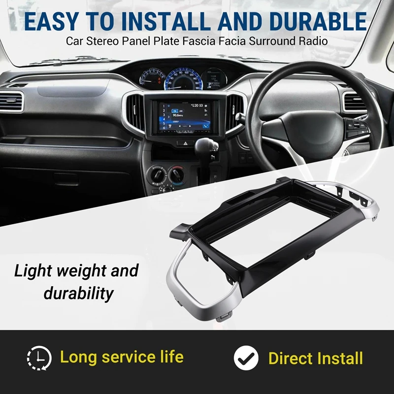 9 Inch Car Frame Fascia Adapter Android Radio Dash Fitting Panel Kit New Arrivals in Stock