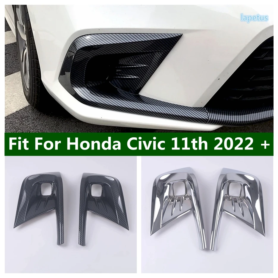 

ABS Front Fog Lamp Decoration Frame Overlay Light Cover Trim Fit For Honda Civic 11th 2022 2023 2024 Car Accessories