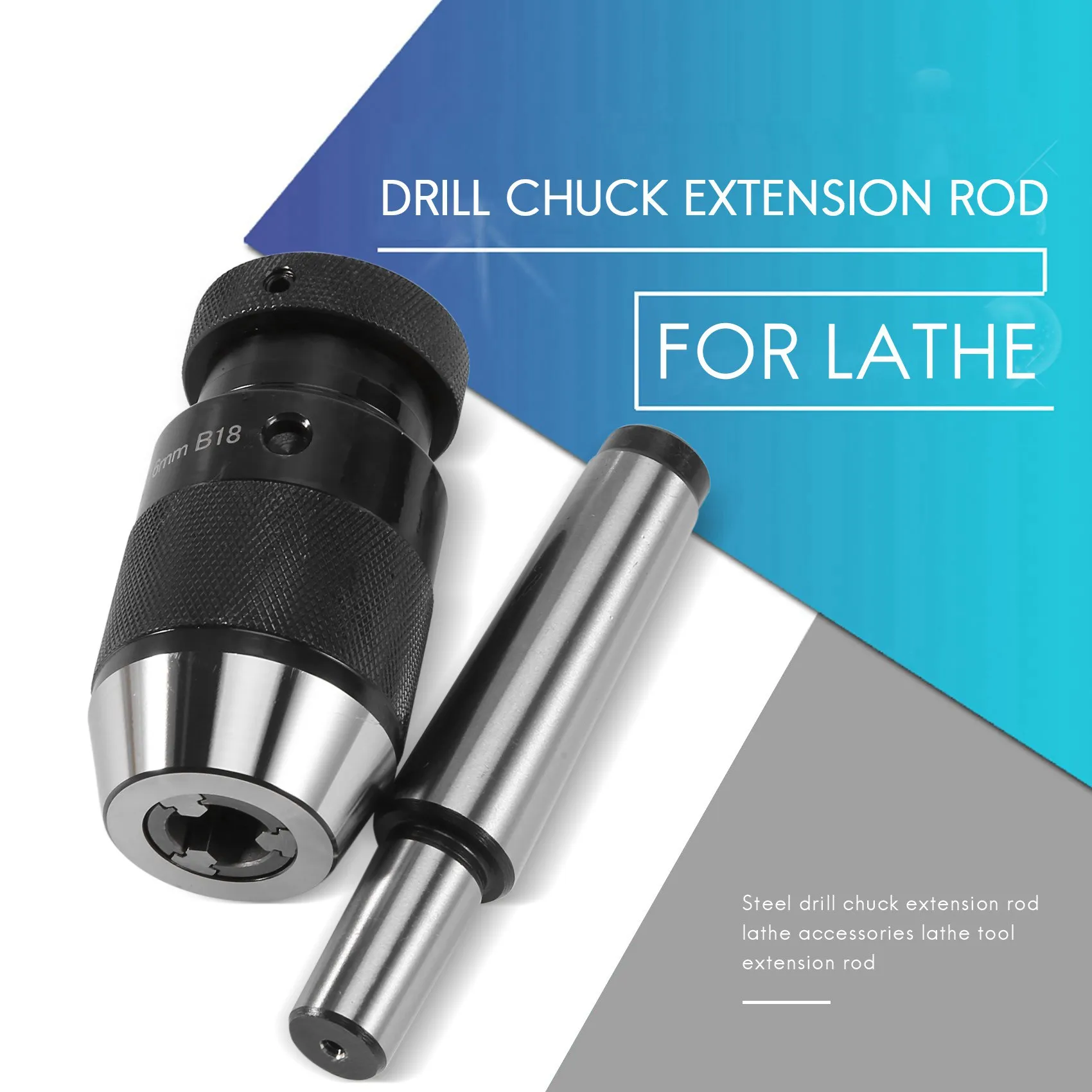 キーレスドリルチャック、モールステーパーアーバー、1-16mm、b18、mt3、m12、din228a
