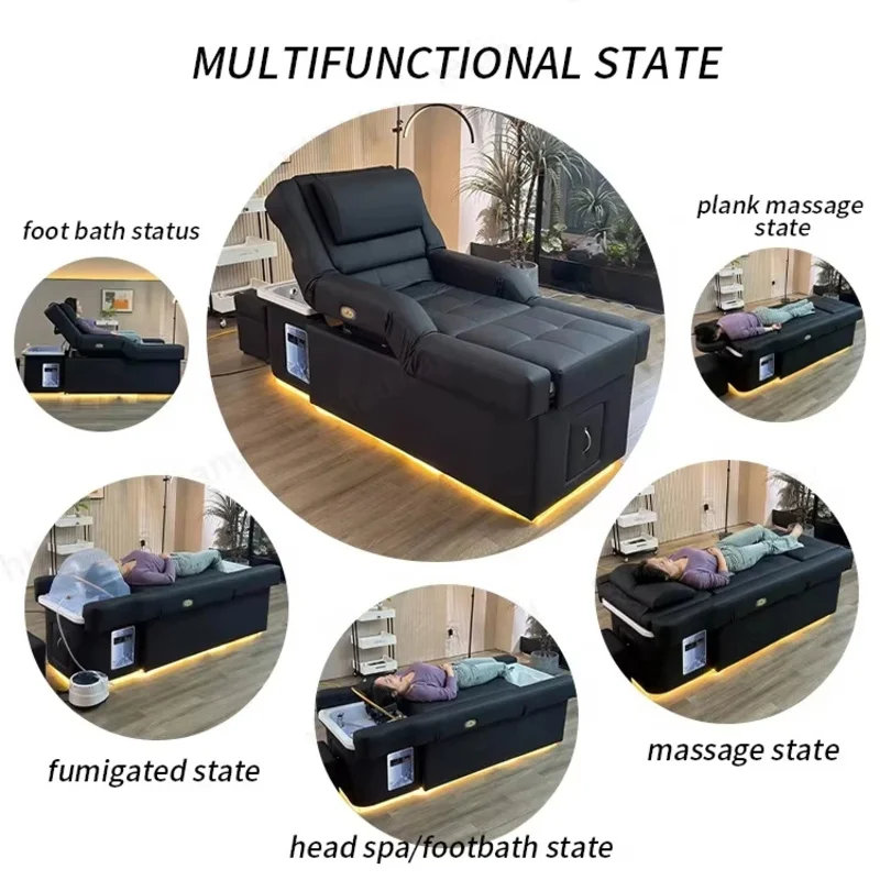 Factory Custom Made Hair Washing Bed for Hair Salon, Head Spa, Pedicure, Foot Massage, Hair Washing Chair.