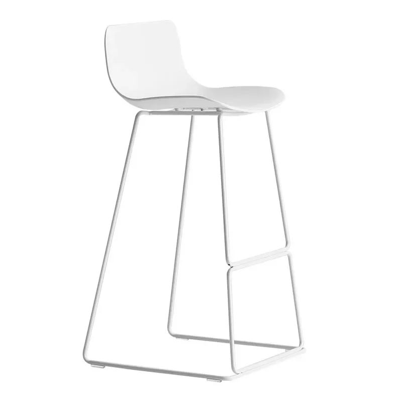 

Nordic high stool backrest bar chair Modern simple bar chair designer bar stool