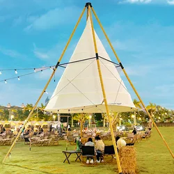 Internet Celebrity Lantern Tent Outdoor Holiday Camp Landscape Hanging Tent Hotel Bamboo Restaurant Conical Tent