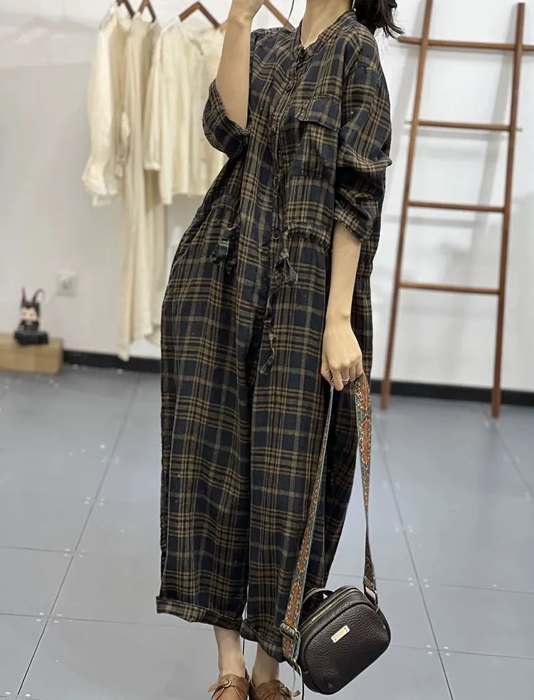 플러스 사이즈 팬츠슈트 슬림핏 롱 팬츠 하이웨이스트 코튼 블렌드 A라인 벨트 포함 가을 시즌 레귤러 얇은