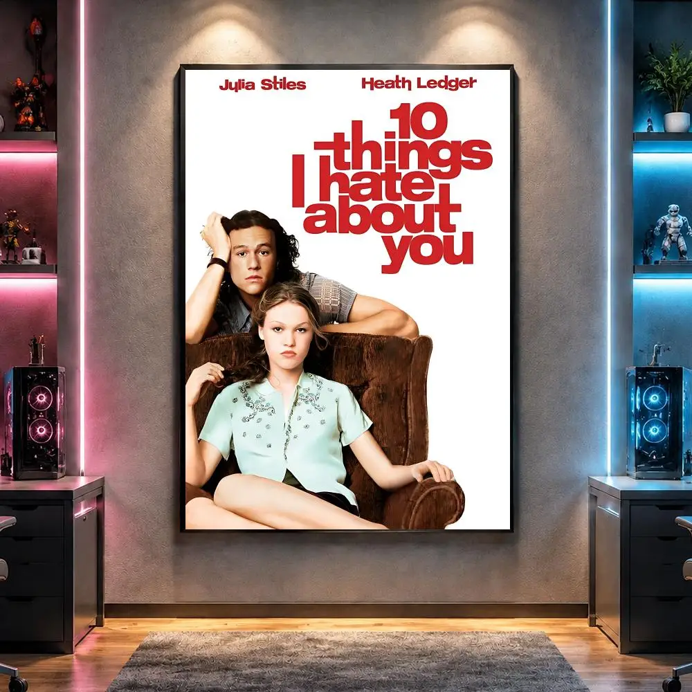 Film 1-10 Things I Hate About You Poster Wall Art Bedroom Living Room Dorm Bar Cafe Gym Studio Home Decor Gifts