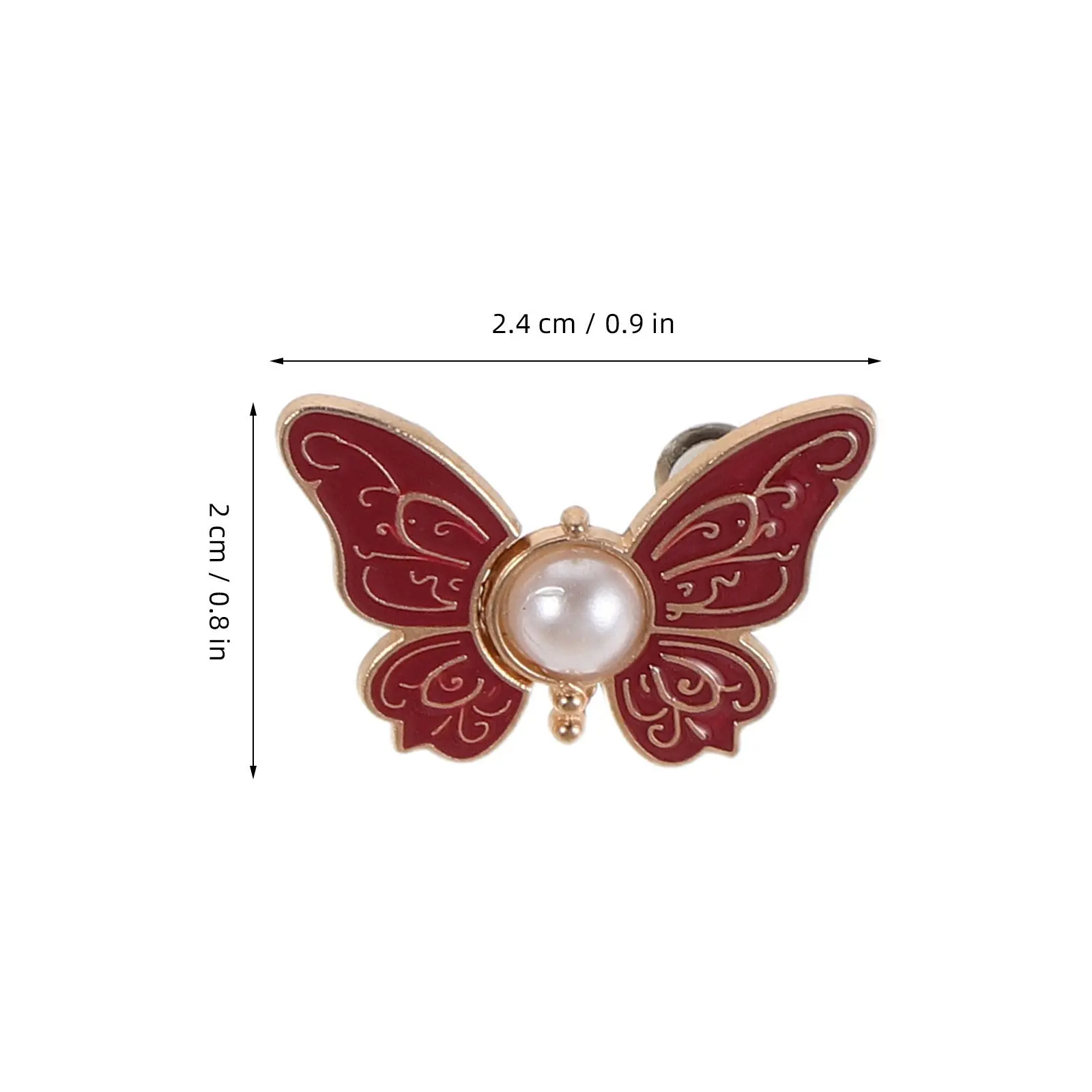 8Pcs Butterfly Waist Buckle Adjustable Jeans Buttons Decorative Pant Clip Waist Cincher Jean Waistband Extender Reducer