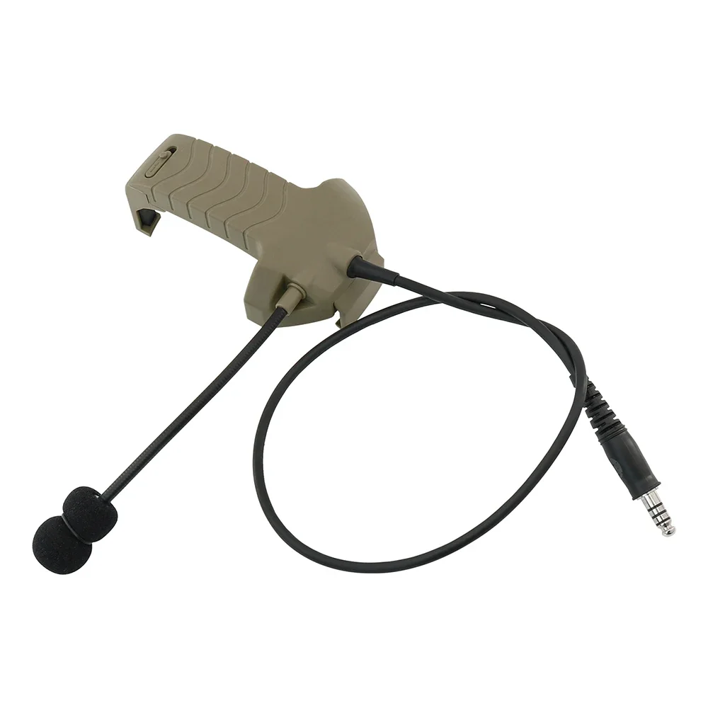 Tactical Headset Adapter External Microphone Kit for Walker's Razor Electronic Earmuffs Anti-noise Hunting Shooting Headphone