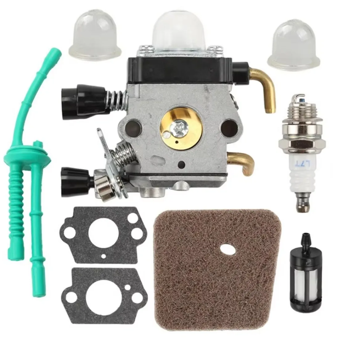 Grass Trimmer Carburetor Kit Fit for STIHL FS38 FS45 FS46 FS55 KM55 Brushcutter Lawn Carburetor Air Fuel Filter Gasket Carb 1SET