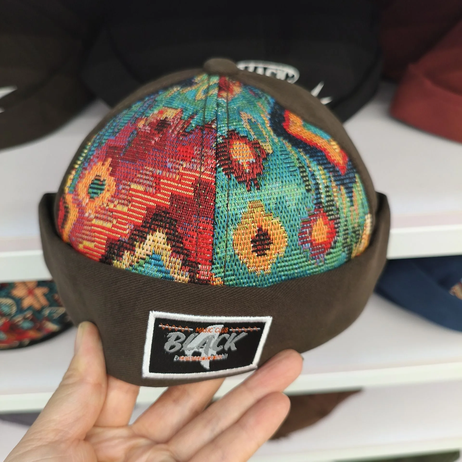 Caps For Men Cotton Vintage Boina Hat Accessories Beanies Skullcap Autumn Embroidered Luxury Chinese Style National 0921