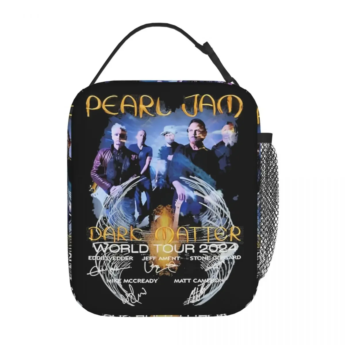 Insulated Lunch Bags Pearls Jam Rock Band 2024 Dark Matter Tour Storage Food Box New Cooler Thermal Bento Box For School