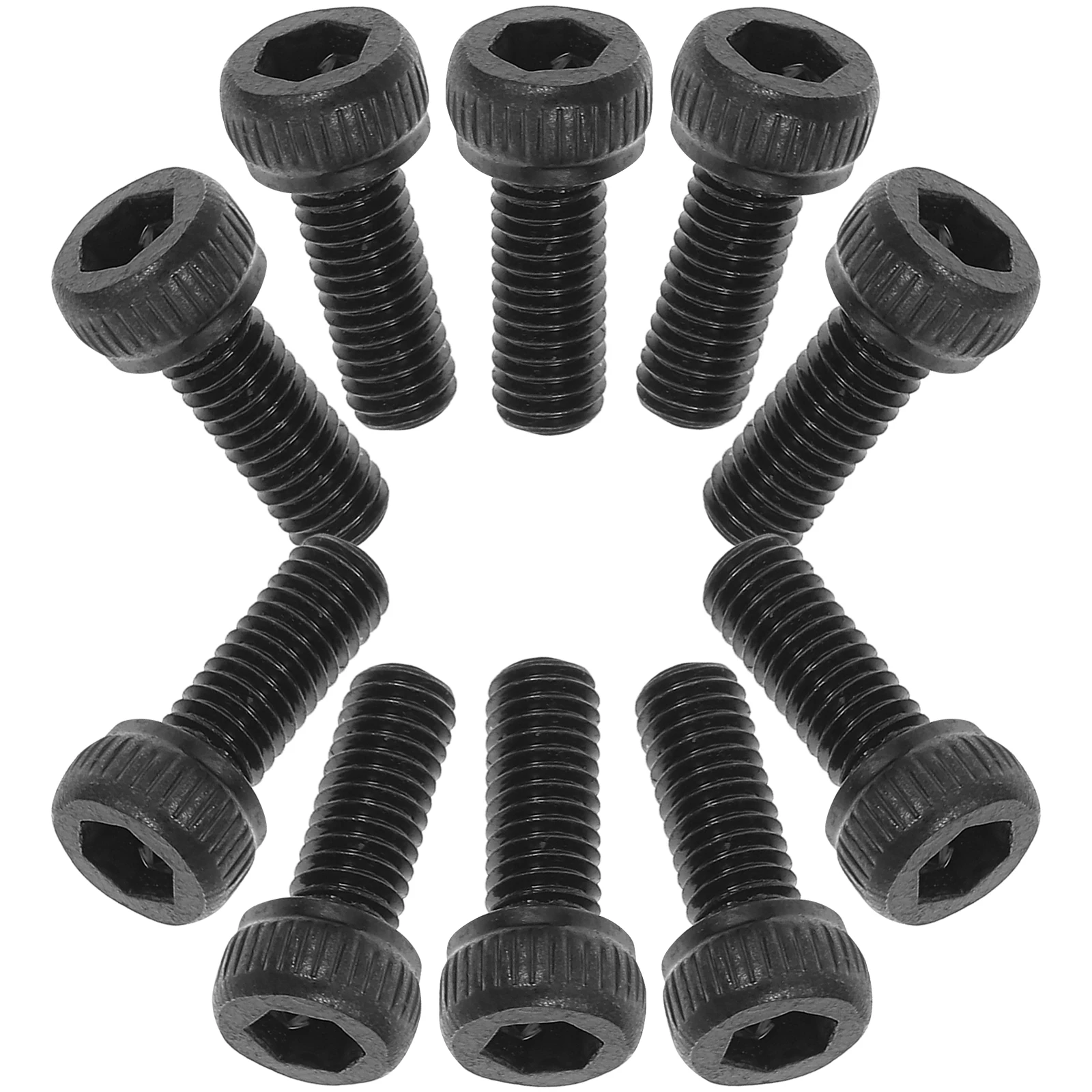 

50pcs Socket Head Cap Screws Machine Thread Bolts Carbon Steel Hexagon Screws For Office Chair Light Fixture Ceiling Fan