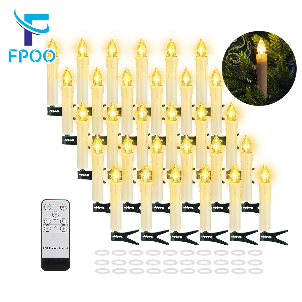 Flameless LED Flicker Candles with Timer Remote for Christmas Party, Home Decoration, Birthday Decoration, Waterproof Candles