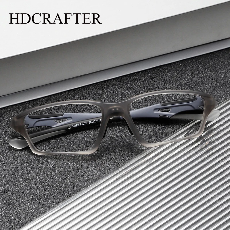 

HDCRAFTER TR90 Eyeglass Frame Sports Eye Protection Men's Glasses Frame Optical Prescription Glasses Men Sunglasses Frame Riding