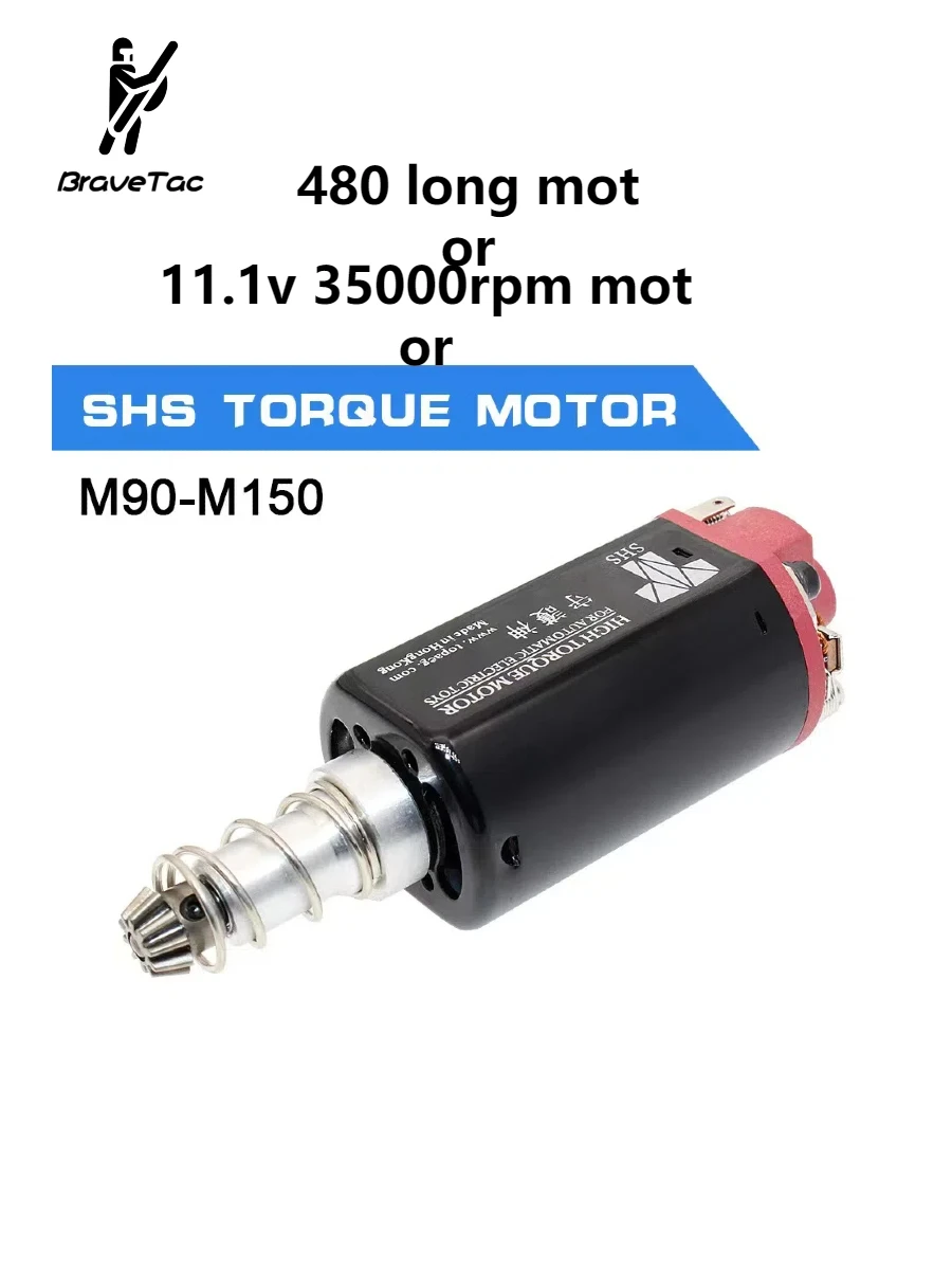 Dappere 35000Rpm Hoge Aeg Motor Hoge Torqub Motor 11.1V 35000 Snelheid Motor Lange As Airsoft M16m4 Jingji Sijun Jiqu Jm Aeg Motor