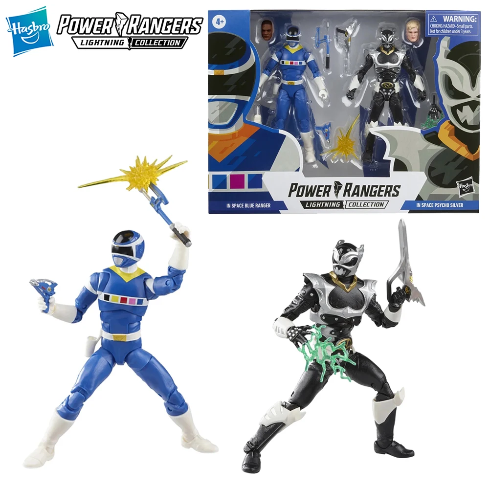 

[In-Stock] Hasbro Power Rangers Lightning Collection In Space Blue Ranger vs Psycho Silver 15cm Action Anime Figure Model Toys