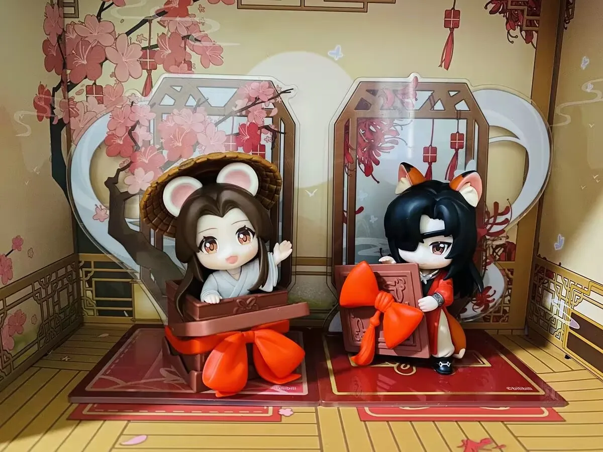 Heaven Official's Blessing Original Xie Lian Hua Cheng Birthday Anime Figures Toys Tgcf Tian Guan Ci Fu Doll Collect Model Gifts