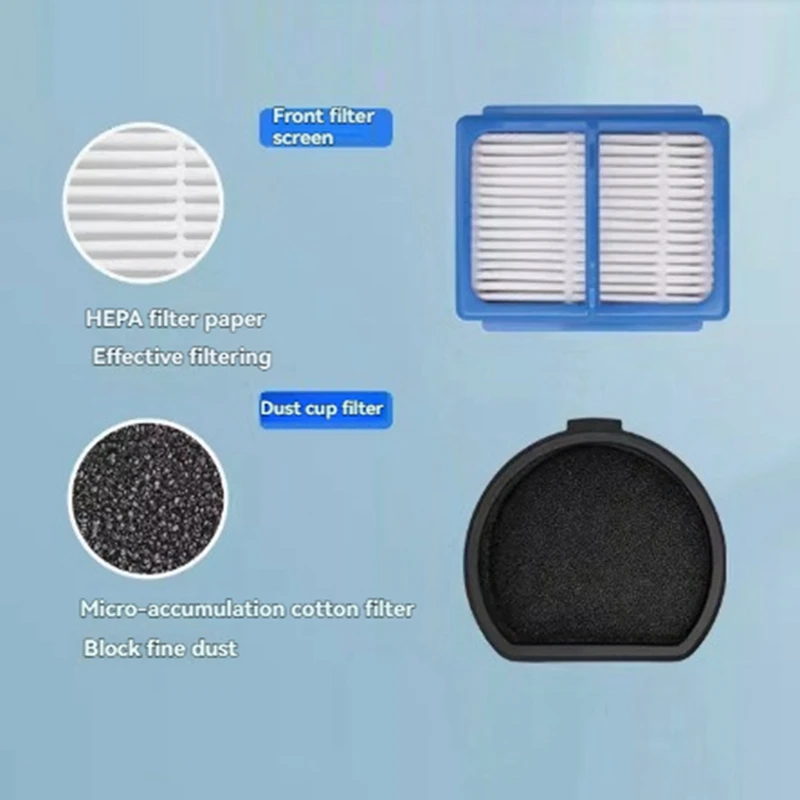 JDZD-filtro frontal filtro traseiro de algodão para aeg askqx9/QX9-1-50IB/QX9-1-ALRG aspirador de pó acessórios peças de reposição filtro