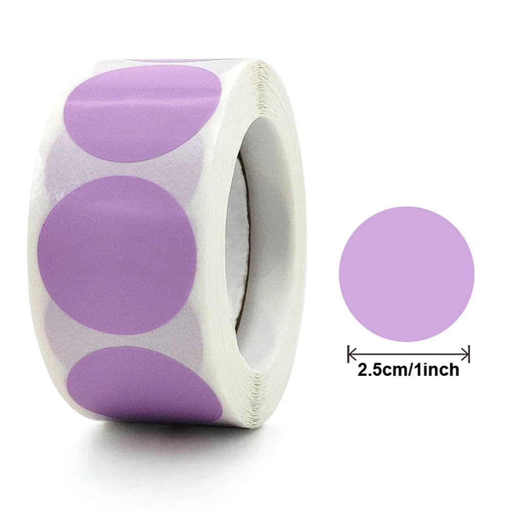 500Pcs Runde Herz Blank Handgemachte Aufkleber 1 zoll See Blau Rosa Papier Aufkleber Schreibwaren Aufkleber Partei Geschenk Dekorationen Etiketten – Detail 10