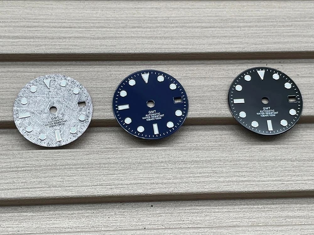 Fit NH34 Mechanical Watch 29mm Watch Accessories Sterile Strong Blue Luminous Watch Dial Date Window Movement Watch Accessories