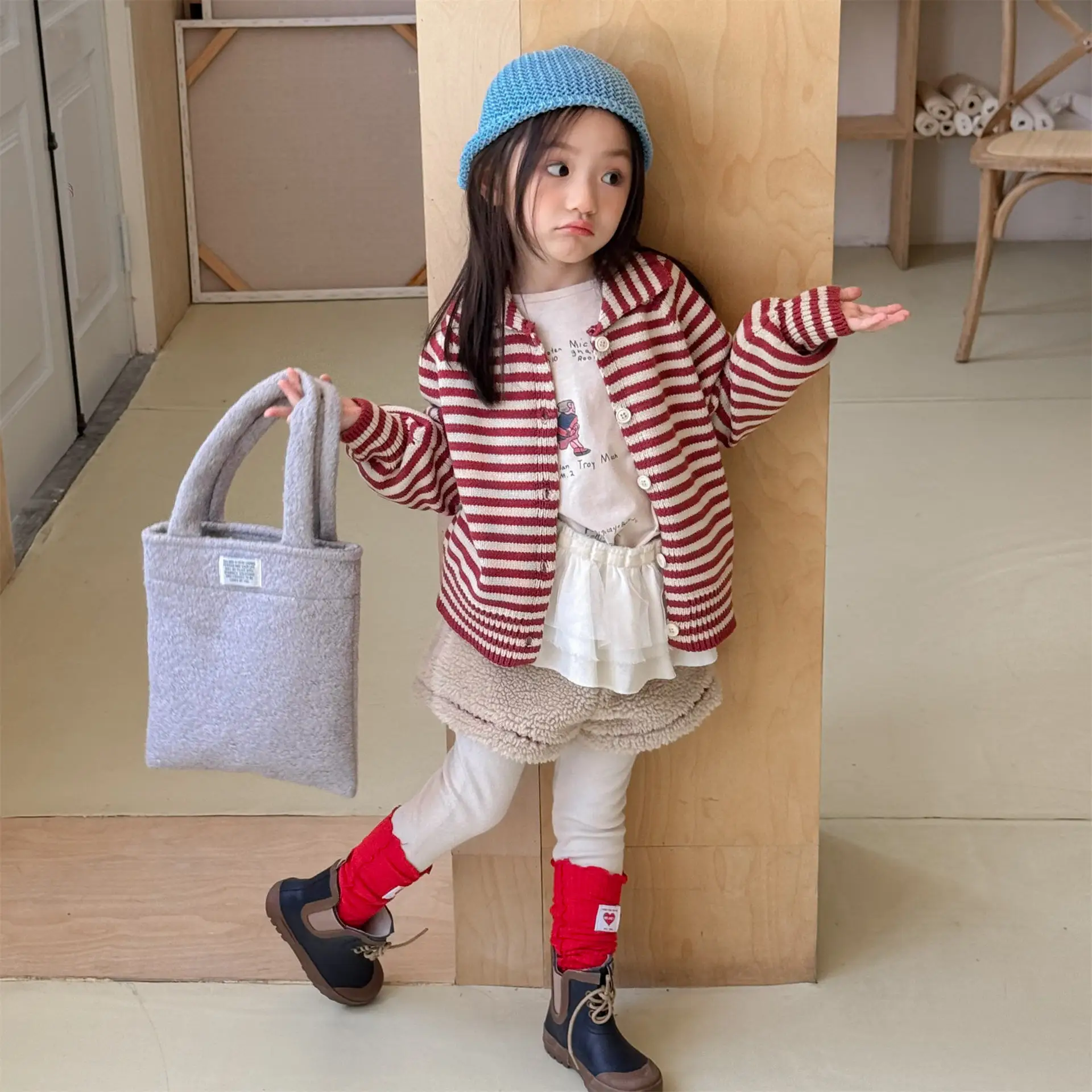 2026 Spring Kids Clothing Winter Cardigan Sweater Knit Top for Boys Girls Children's Open Front Pullover Toddler Warm Outerwear